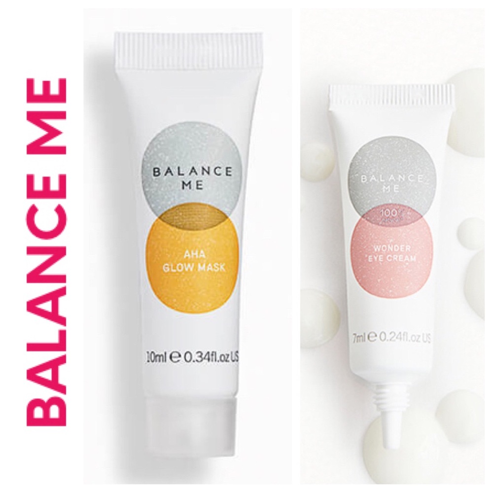 BALANCE ME EYE CREAM AND EXFOLIATING MASK NWT